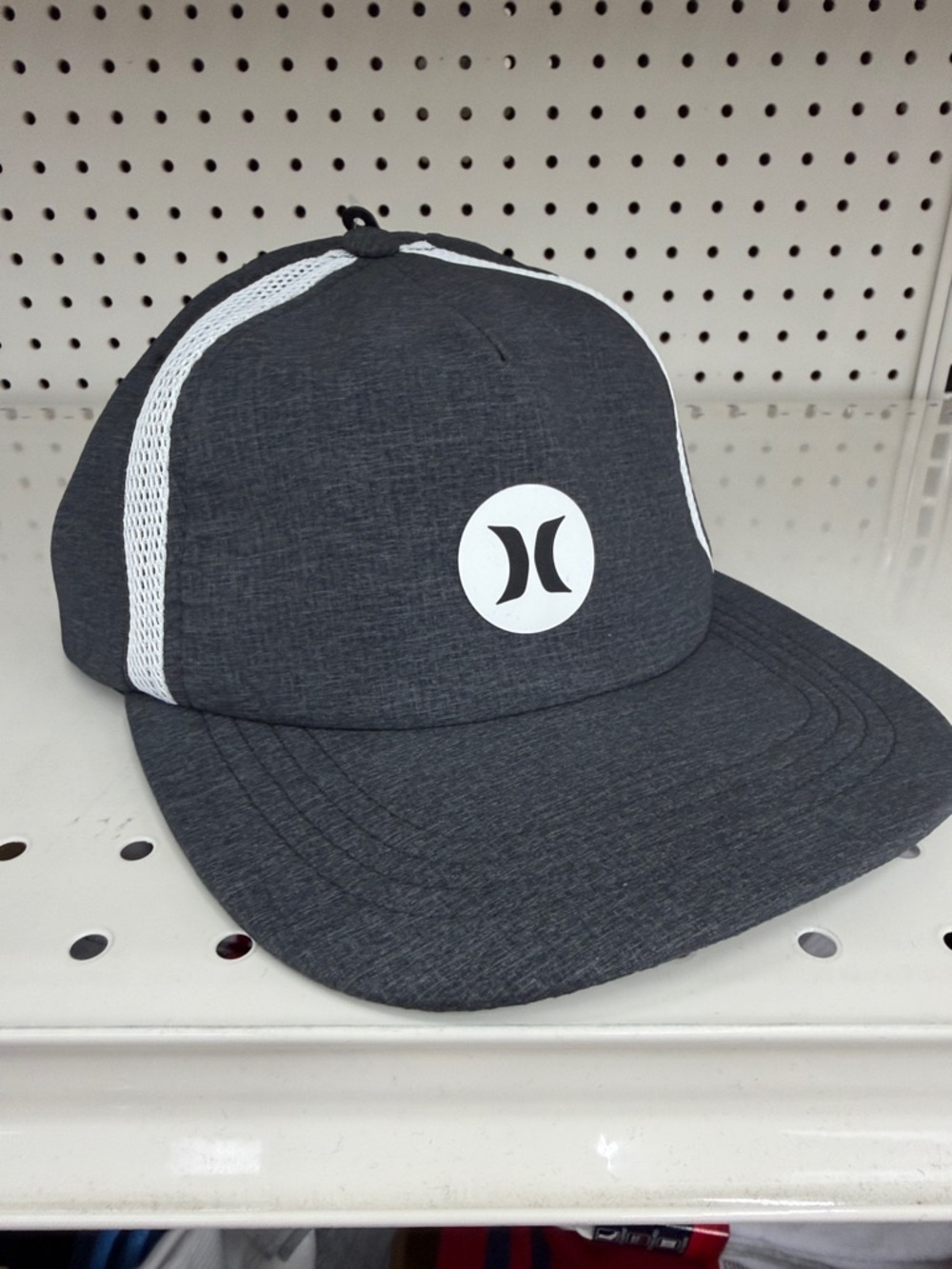 Hurley Dark Gray & White Mesh Trucker Hat